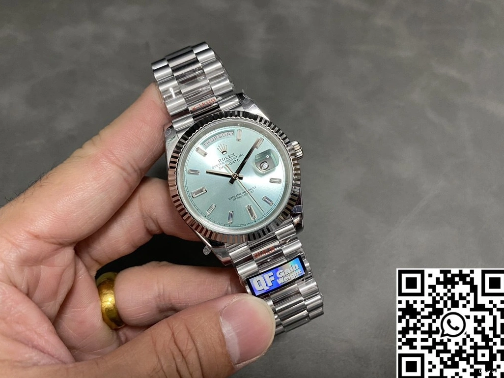 FashionForward Blue 1013 Tungsten Factory Rolex Day Dial Steel M228236-0006 QF v5 Date 0825